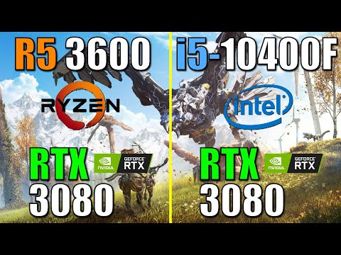 Ryzen 5 3600 vs i5 10400F | RTX 3080 | 9 Oyunda Test, 1080p